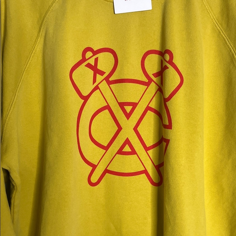 Yellow Sweatshirt with Red Graphic - Picture 4 of 4